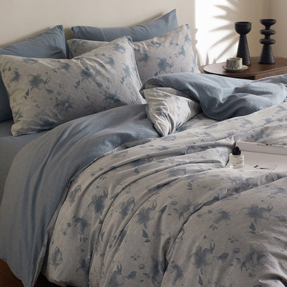 Floral Print Bettbezug Set