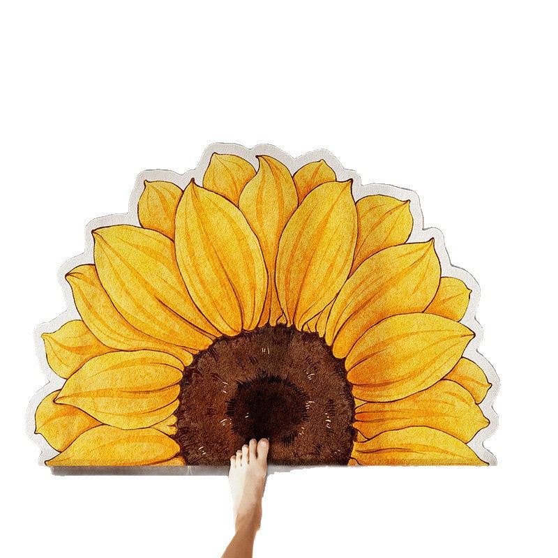 Florales Design Badezimmermatte Brehn