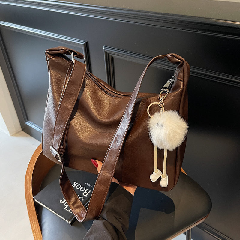 Elegante Schlappe Schultertasche Brehn