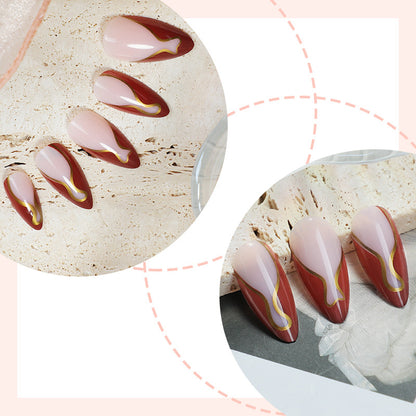 Künstlerisches Nageldesign-Set mit elegantem Schwirldesign Brehn