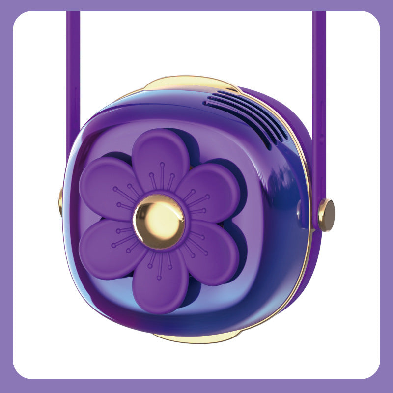 Damen Tragbare Ventilator-Lampe im Blumen-Design Brehn
