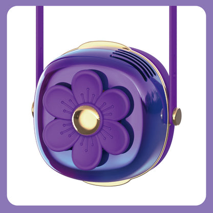 Damen Tragbare Ventilator-Lampe im Blumen-Design Brehn