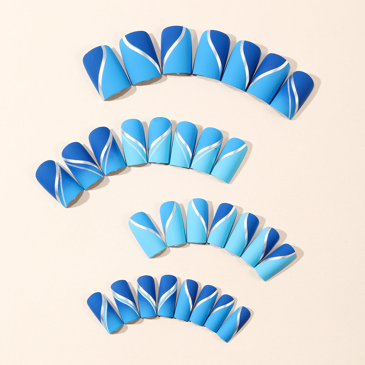 Abgestimmtes Ombre-Nagelkunst-Set Brehn
