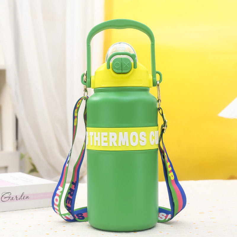 Damen Isoliertrinkflasche mit praktischem Tragegurt und benutzerfreundlichem Verschluss Brehn