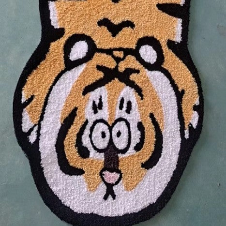 Plüsch Cartoon Krokodil Form Tufted Kinderzimmer Boden Teppich