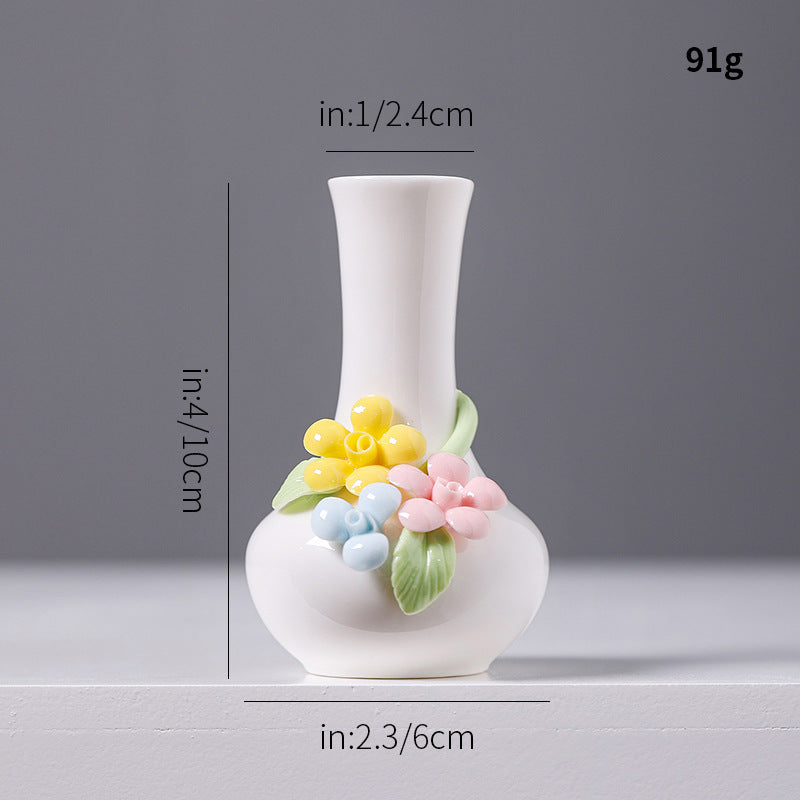Florale Keramikvase