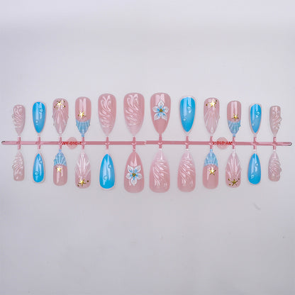 Dekoratives Press-On Nagelkunst Set Brehn
