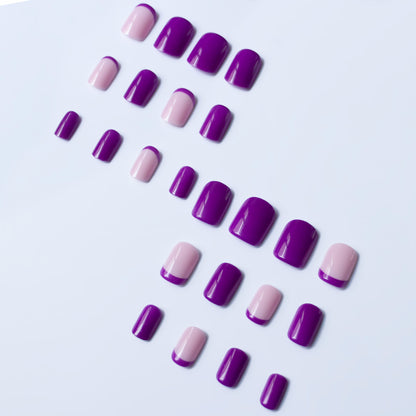 Stylisches French Tip Nail Art Set