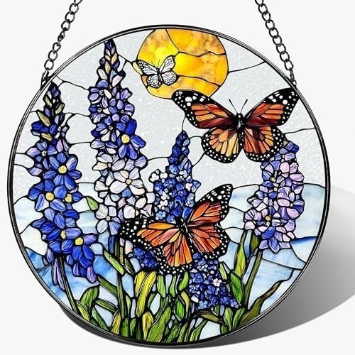 Buntglas Schmetterling Wandkunst Brehn