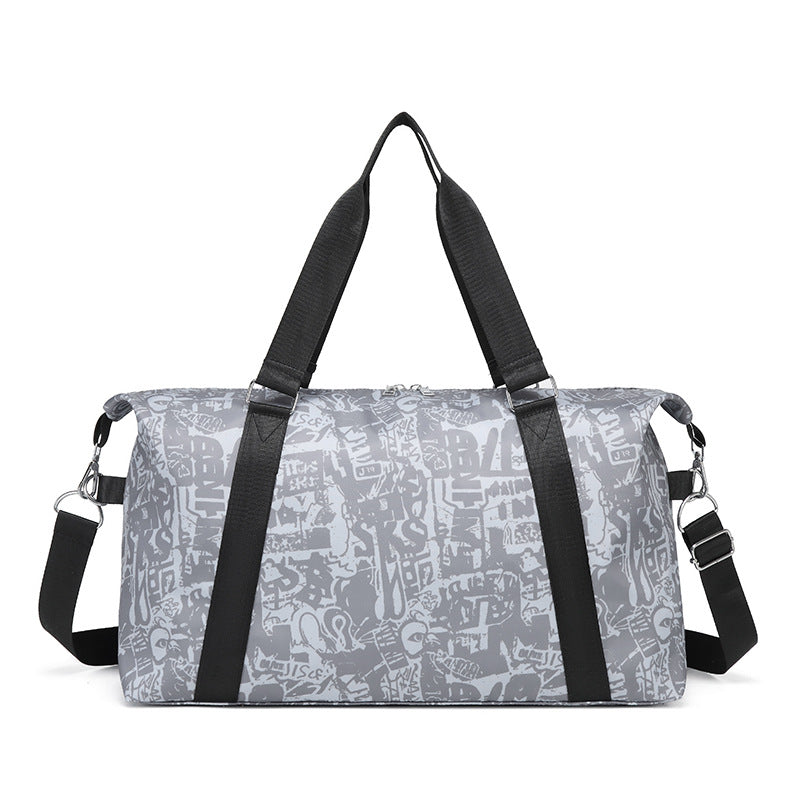 Grafisch gemusterte Sport-Duffel-Tasche Brehn