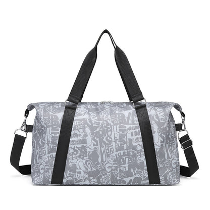 Grafisch gemusterte Sport-Duffel-Tasche Brehn