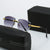 Damen quadratische Sonnenbrille mit stilvollen Kunststoff- und Metalldetails Brehn