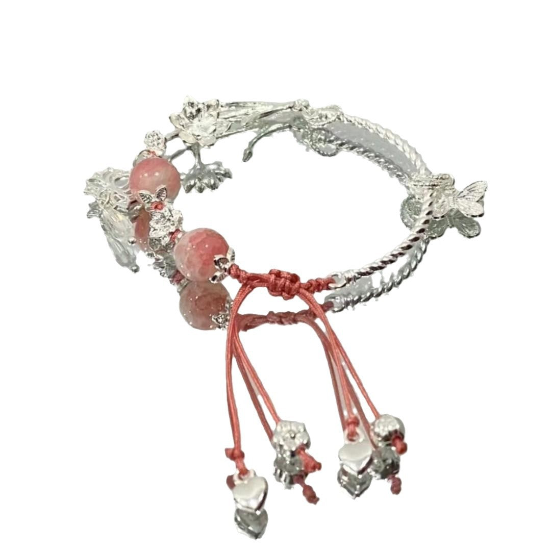 Verstellbares Edelstein Charm Armband Brehn