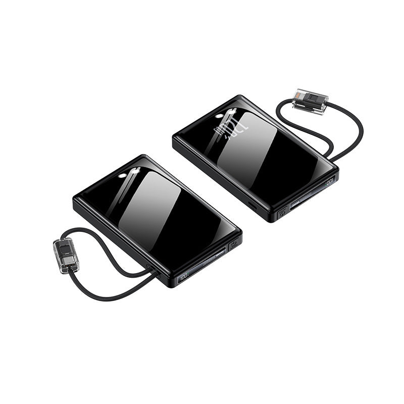 Tragbare Powerbank mit Integrierten Kabeln und Hochmoderner Schnellladefunktion Brehn
