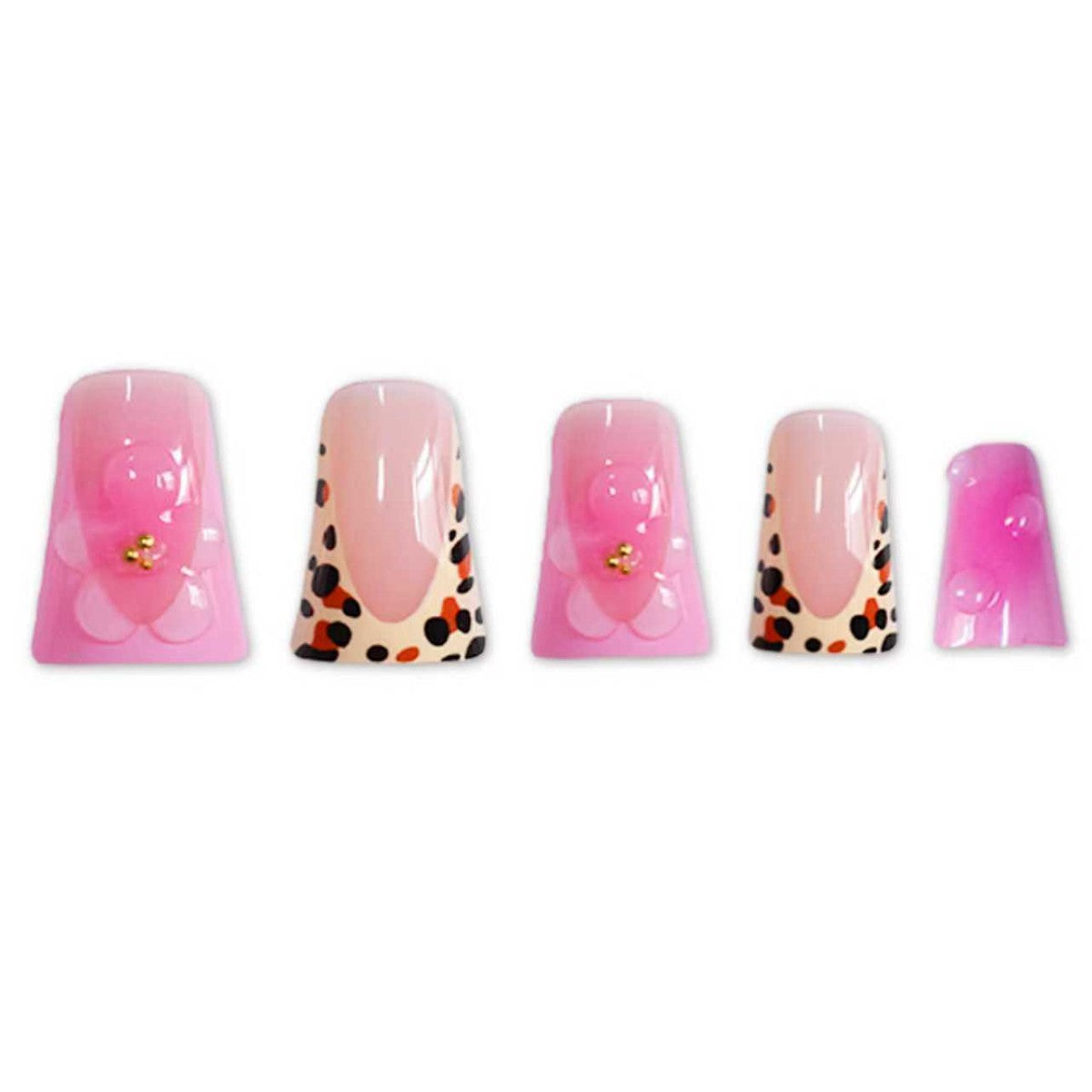 Künstlerische Floral Stiletto Nagel Kunst Extensions Brehn