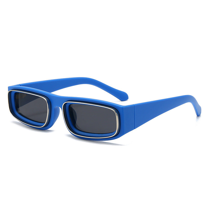 Damen modische und trendige Sonnenbrille mit breitem Rahmen Brehn