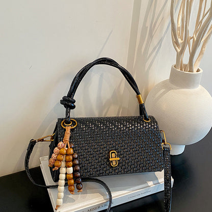 Gepäckte Leder-Handtasche