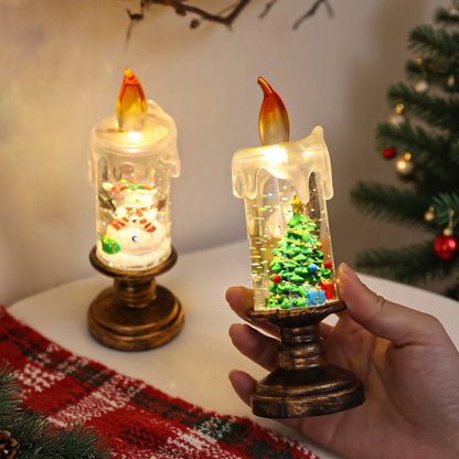 Nostalgische LED Weihnachtskerzen-Deko Brehn