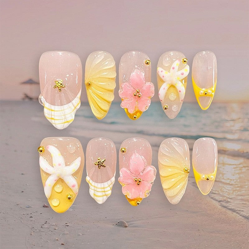 Dekorativer Press-On Nagelset Brehn