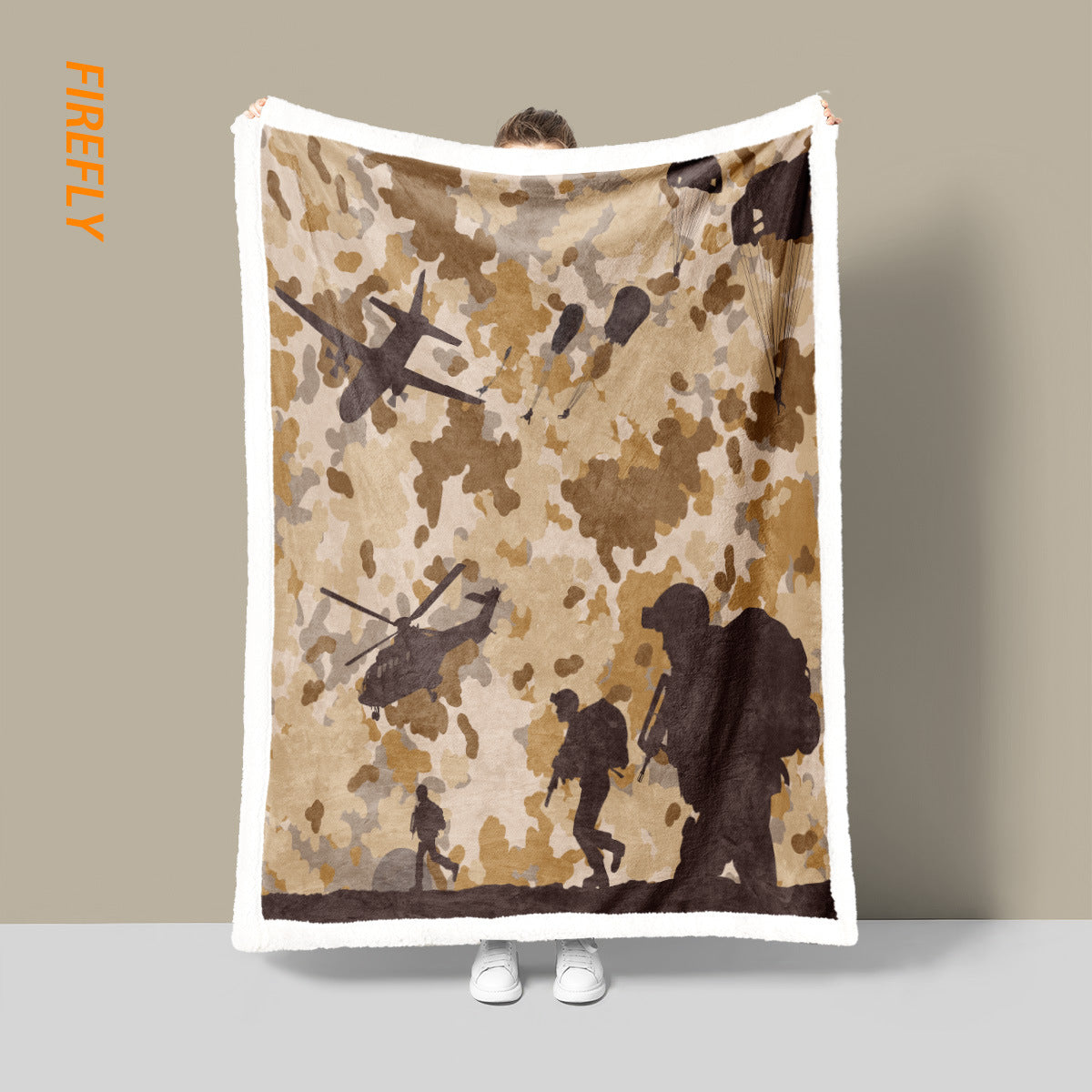 Taktische Camo Fleece Wurfdecke