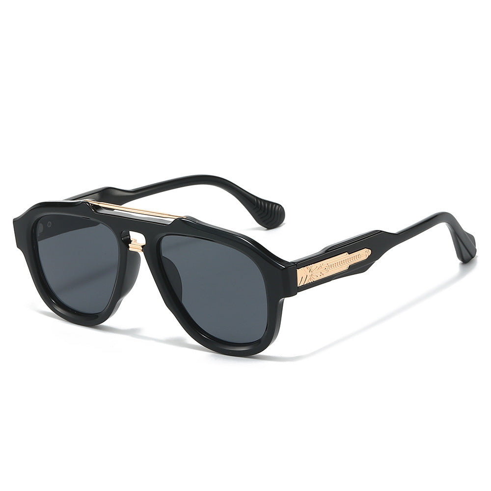 Modebewusste semi-transparente Schild-Sonnenbrille Brehn