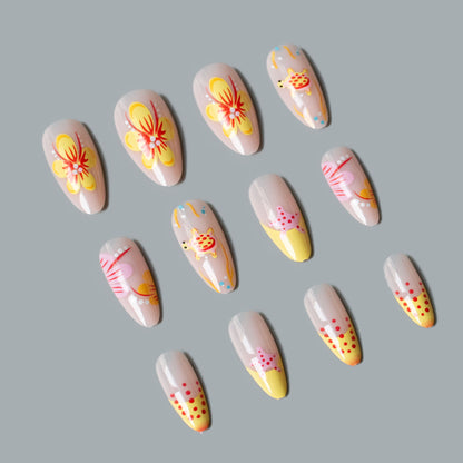 Künstlerisches von Ozeanen inspiriertes Nagelkunstset