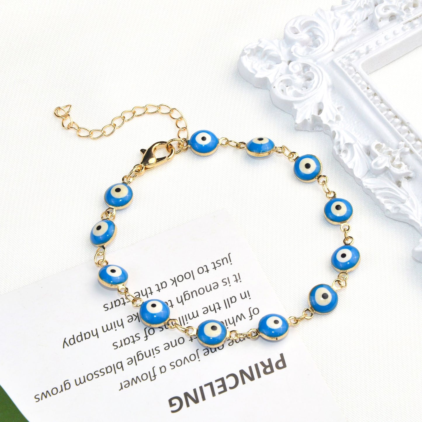Bunte Augen Charm Brille Kette Brehn