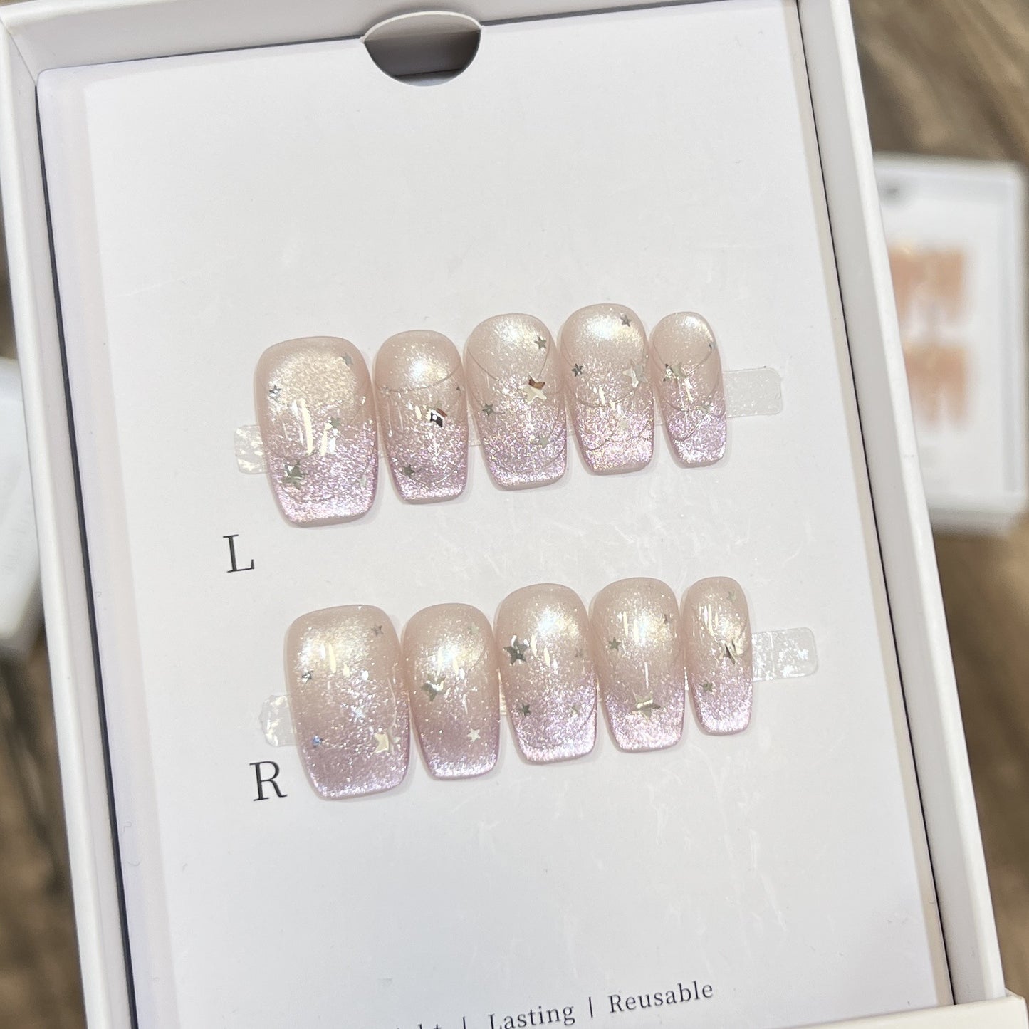 Sternen Glitter Press-On Nagel Set Brehn