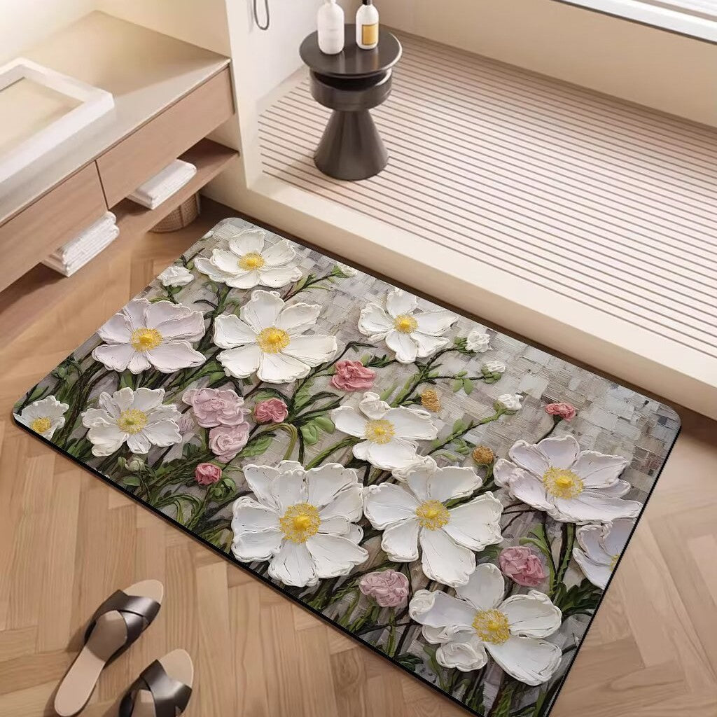 Künstlerisches Blumenmuster Bereichsmatte Brehn