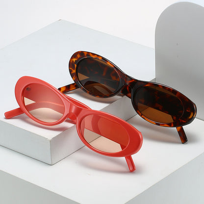 Vintage-inspirierte ovale Fassung Sonnenbrille Brehn