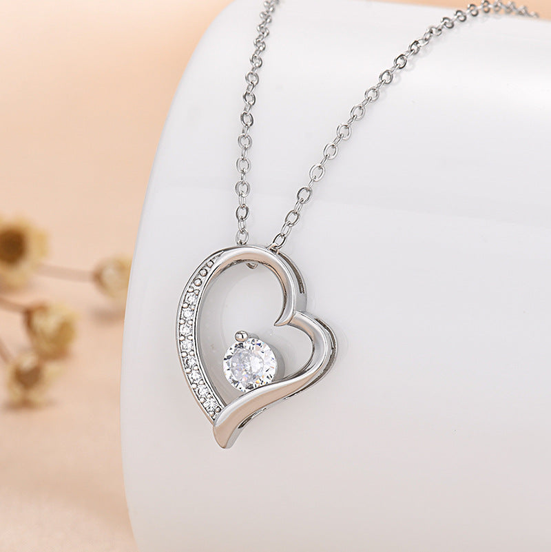 Brehn | Ewige Rosenbox "Für Meine Liebe" Mit Diamant-Herz-Halskette