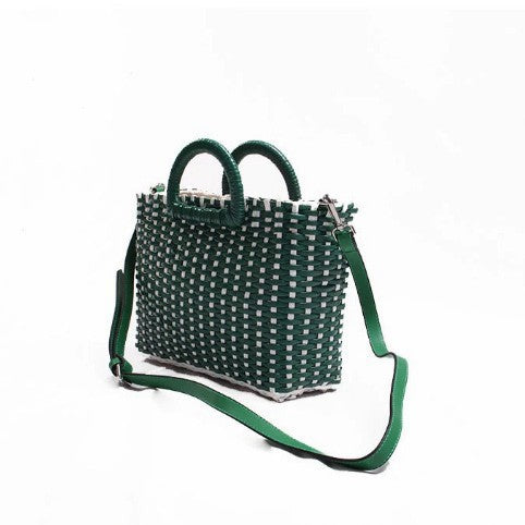 Damen Handtasche im modernen Flecht-Design Brehn
