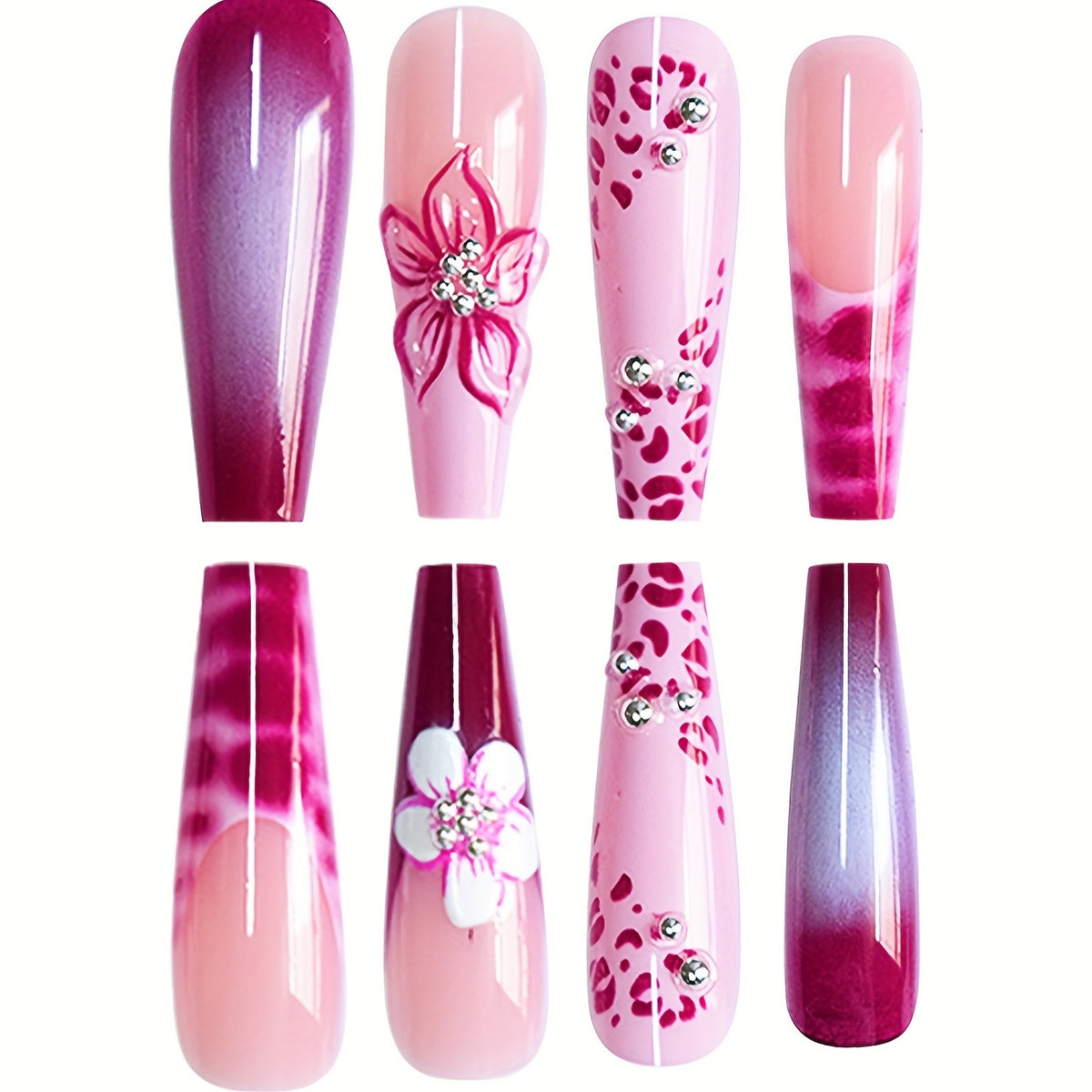 Premium Floral Nail Art Set Brehn