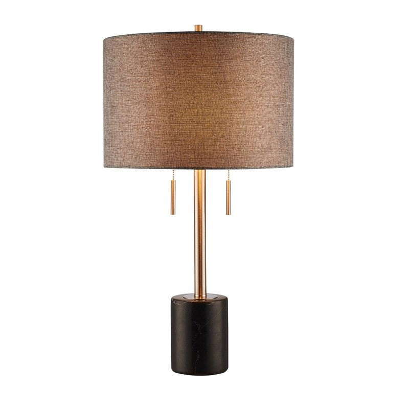 Stylische moderne Tischlampe mit elegantem Schirm
