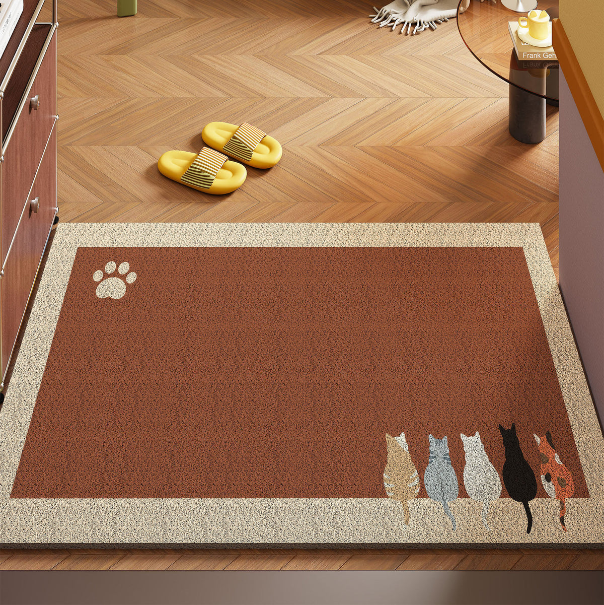 Künstlerische Katzenmotiv-Bereichsmatte