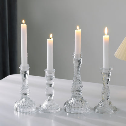 Hochgepresster Glas-Dekor-Kerzenständer Brehn
