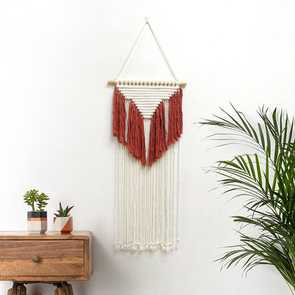 Macramé Wanddekoration mit kreativen Fransen