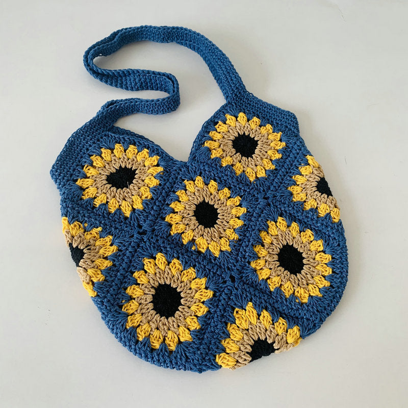 Handgefertigte Gehäkelte Schultertasche Brehn
