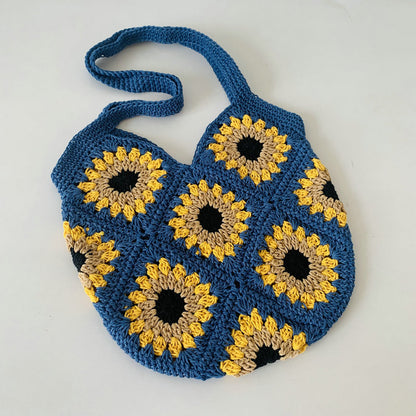 Handgefertigte Gehäkelte Schultertasche Brehn