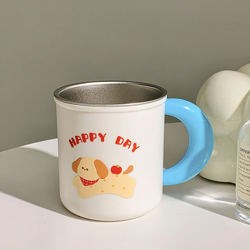Isolierte Trinkbecher mit Fröhlichem Hunde-Design Brehn