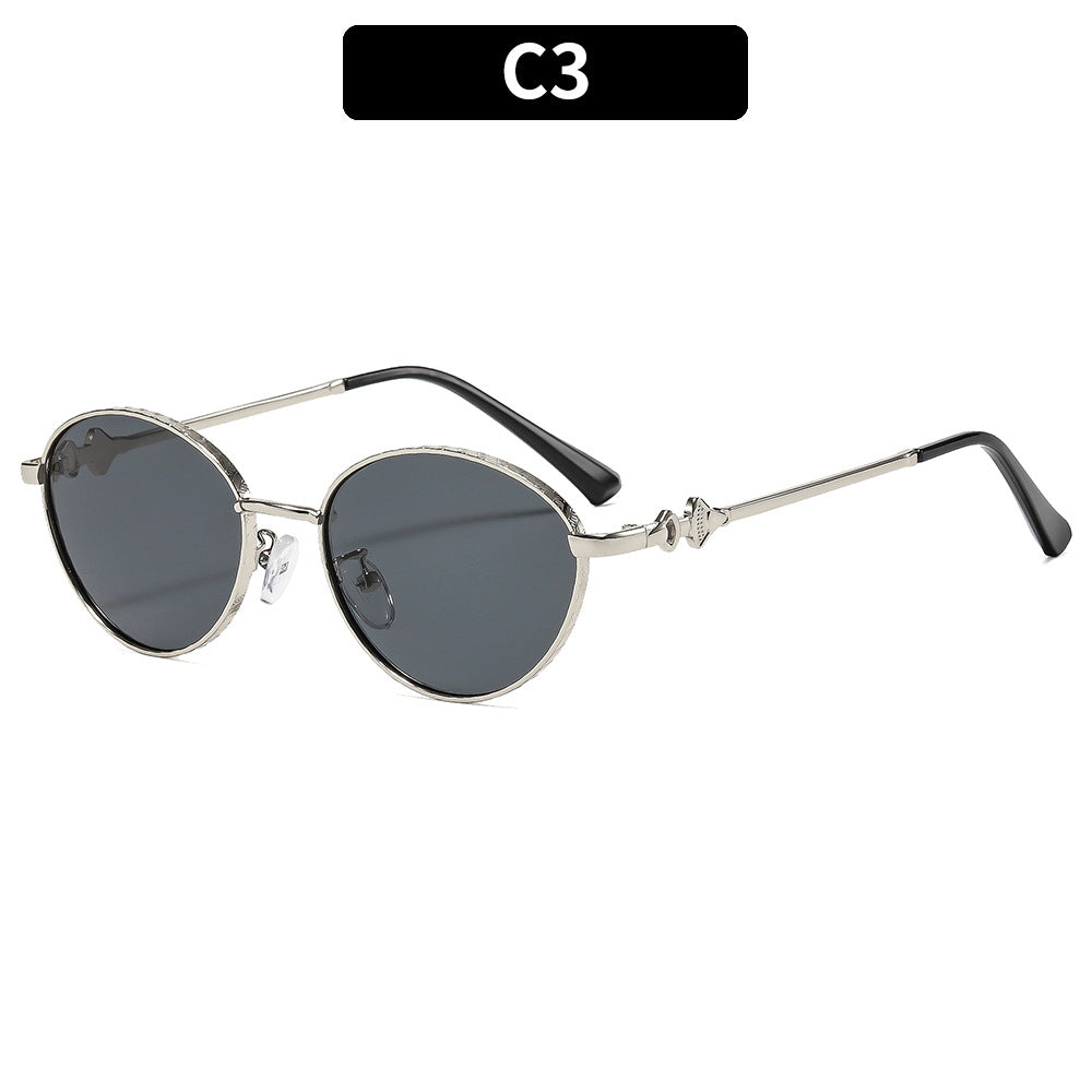 Künstlerische ovale Rahmen-Sonnenbrille