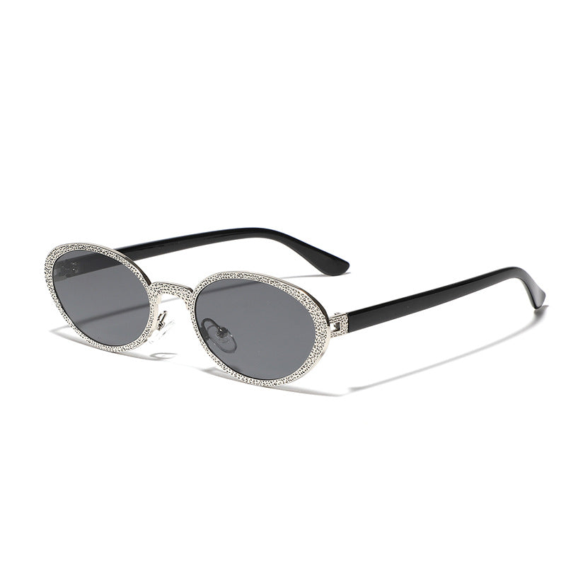 Damen Glamouröse Sonnenbrille mit funkelnder Rahmenverzierung Brehn