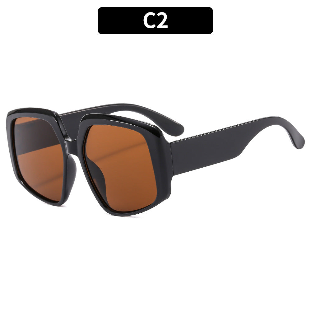 Oversized Quadrat Sonnenbrille Zeitgenössischer Stil
