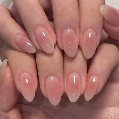 Elegante Press-On mandelförmige Nagelset