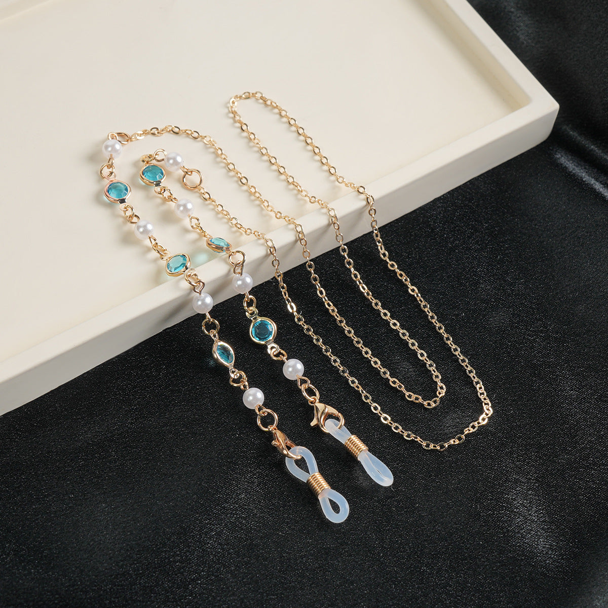 Elegante Edelstein Sonnenbrillen Kette Brehn