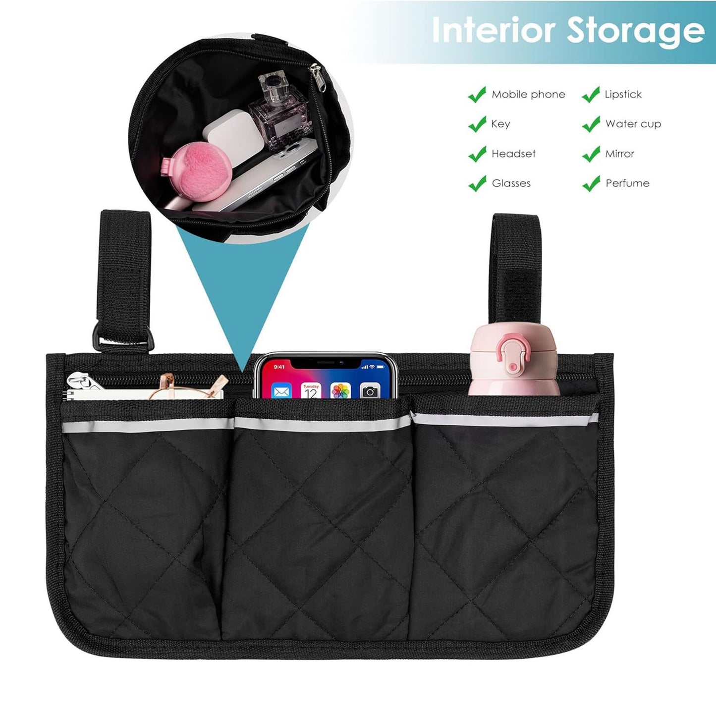 Multifunktionale Organizer-Tasche mit Reißverschluss Brehn