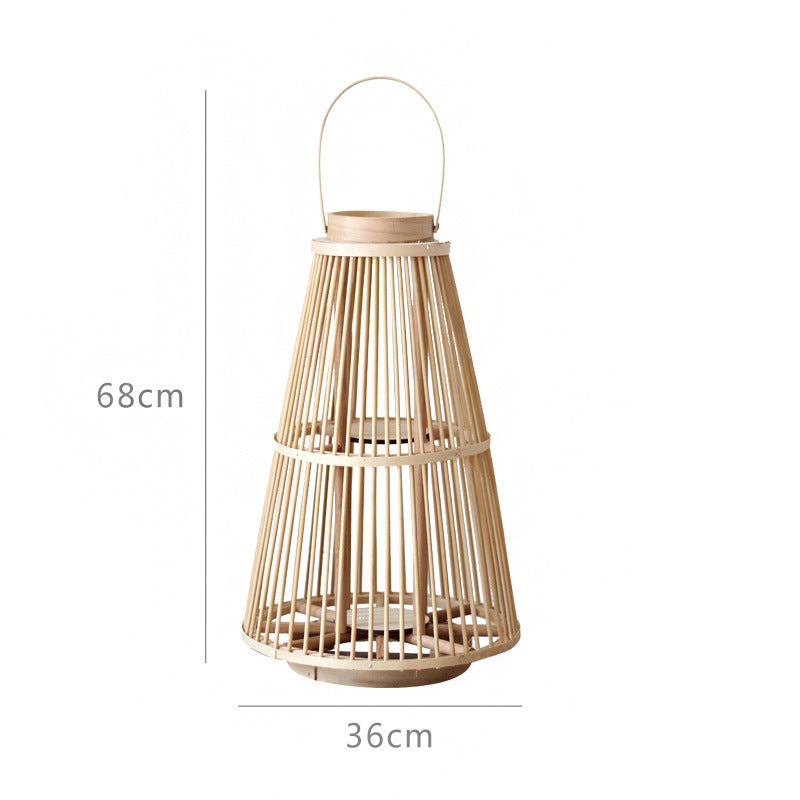 Stilvolle Rattan-Laterne Brehn