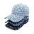 Damen Floral Texturiertes Baumwoll Baseball Cap Brehn