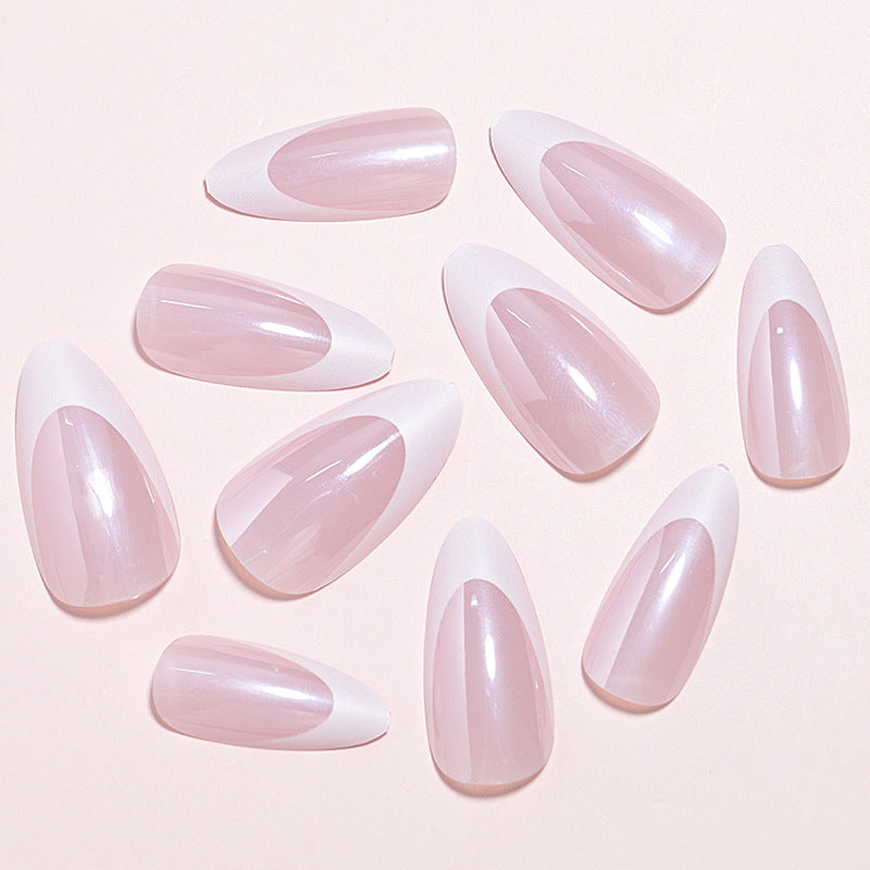DIY Natürlicher Glänzender Press-On Nagelset Brehn