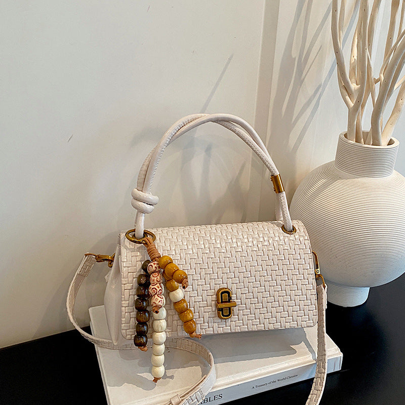 Gepäckte Leder-Handtasche